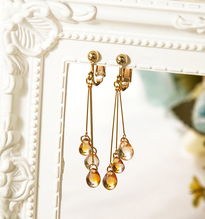 SHIZUKU イヤリング トパーズ No.5XP-0013-00の通販｜きもの365