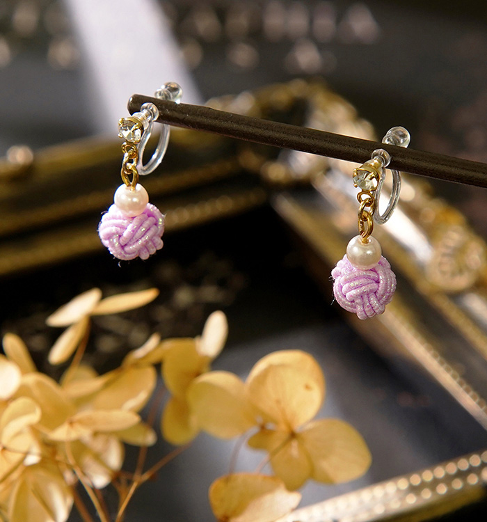 *お花と淡路玉のピアス*【No.331】 お花と淡路玉のピアス*【No.331】 お花と淡路玉のピアス*【No.125