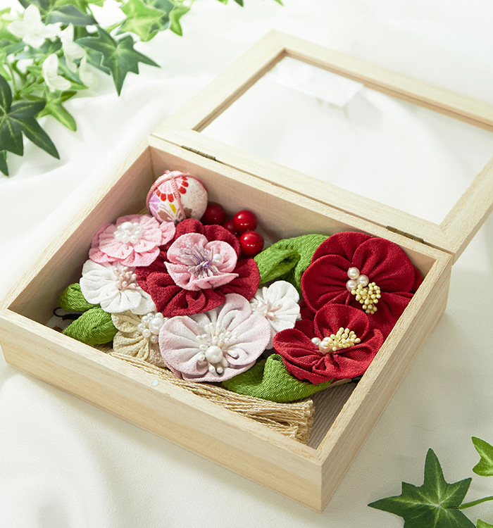 髪飾り【つまみ細工】 椿 No.5ZC-2630-00の通販｜きもの365