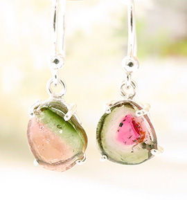 バイカラートルマリンのピアス No.5XE-0004-00の通販｜きもの365