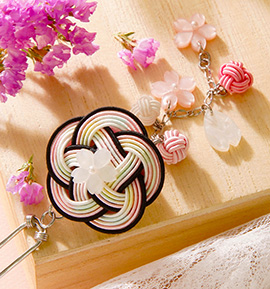 水引 桜のビラ付きかんざし No.5ZN-0191-00の通販｜きもの365