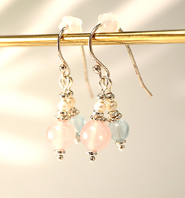 バイカラートルマリンのピアス No.5XE-0004-00の通販｜きもの365