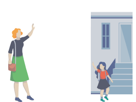 ［人を］送ります