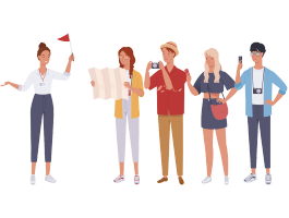 ［に］参加します