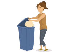 ［ごみを］出します