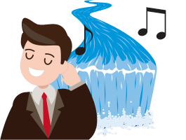 ［音が］聞こえます