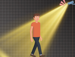 ［電気が］つきます