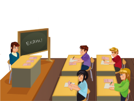 ［試験を］受けます