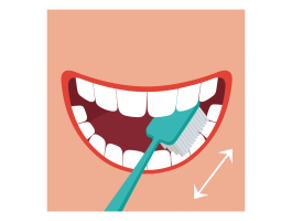 ［歯を］磨きます