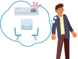 ［に］気がつきます