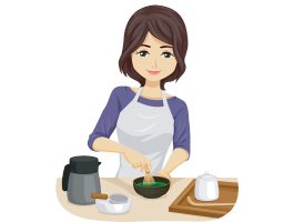 お茶をたてます