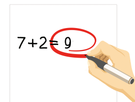 ［丸を］付けます