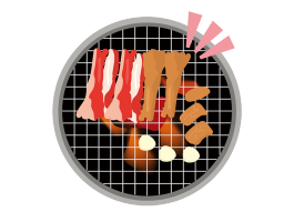 ［肉が］焼けます