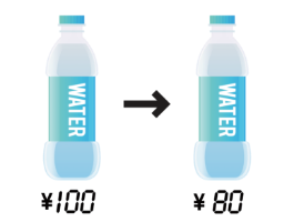 ［値段が］下がります