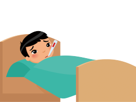 ［熱を］出します