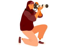 ［写真を］撮ります