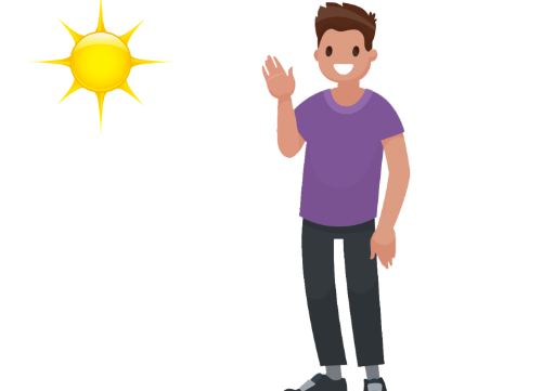 いい(お)天気ですね。