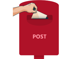 ［手紙を］出します