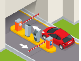 ［車を］停めます