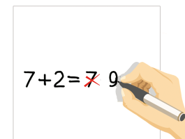 ［答えを］直します