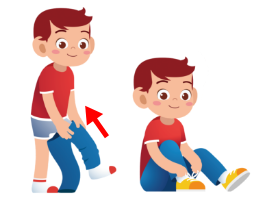 ［靴を］履きます