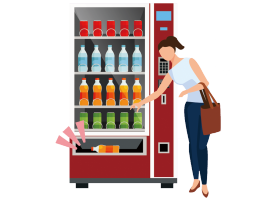 ［ジュースが］出ます