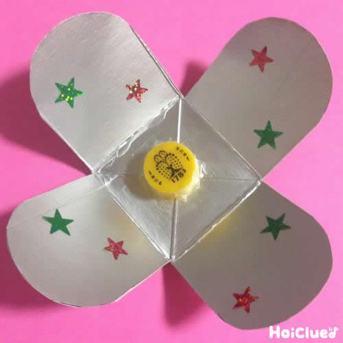 牛乳パックのくるくるコマ〜乳児さんから楽しめる手作りおもちゃ〜 牛乳パックのくるくるコマ〜乳児さんから楽しめる手作りおもちゃ〜