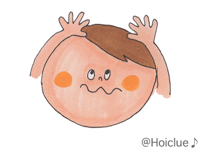 ♪ 子ども:(頭をおさえる) ♪ 子ども:(頭をおさえる)