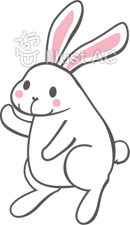 *フリー素材*「兎」のイラスト ①: sozai navi