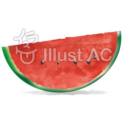 スイカのイラストのイラスト