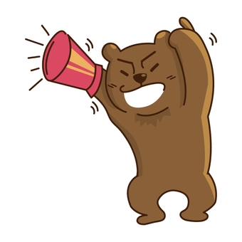 NO1 Q version bear illustration, NO1 Q version bear illustration, cute, illustration, momentum,