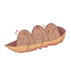 可愛努力划水花生仁插圖, JPEG, PNG 和 AI 可愛努力划水花生仁插圖, cute, illustration, illustrator, JPEG, PNG 和 AI