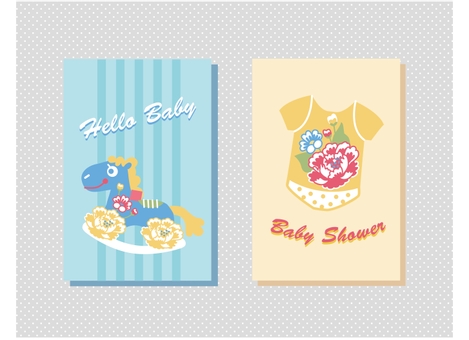 Baby Shaker Card, cute, illustration, paper, JPG and AI