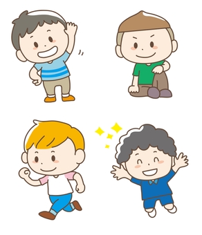 olahraga anak, cute, ilustrasi, olahraga, JPG, PNG and AI