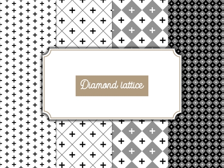 Rhombic lattice collection 1, gray, background, illustration, JPG, SVG, PNG and AI