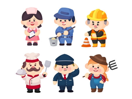 cute professional characters, JPEG and AI cute professional characters, cute, illustration, nurse, JPEG and AI