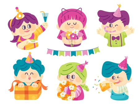 celebrate 2, cute, illustration, present, JPG and AI