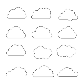 غيم, JPG and AI غيم, توضيح, رمز, فن, JPG and AI