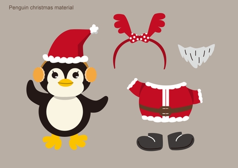 Christmas material penguin, JPG and AI Christmas material penguin, penguin, christmas, christmas material, JPG and AI