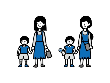 친자 심플 아이콘 세트 (감색), JPEG, PNG 및 AI 친자 심플 아이콘 세트 (감색), 어머니, 미소, 그림, JPEG, PNG 및 AI