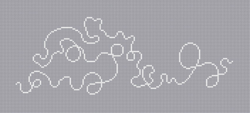 先ほどの曲線の規則性を参考にしつつ一本に繋がった曲線を描いてみました。
