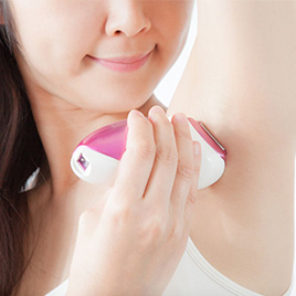 自己処理には電気シェーバー