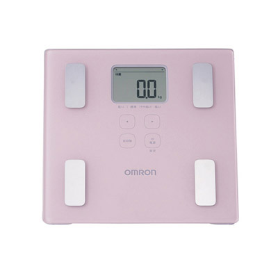 OMRON 体重体組成計　ピンク