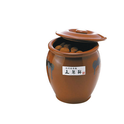 紀州三年梅干　陶器入