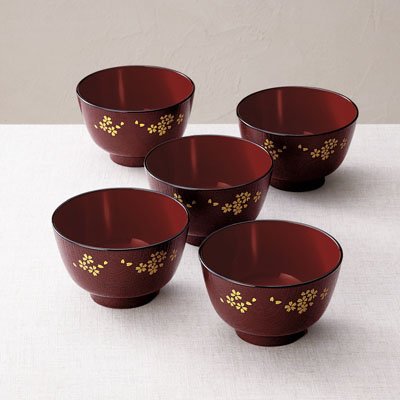 京小花汁椀５客揃