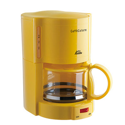 コーヒーメーカー　カフェコローレ　イエロー