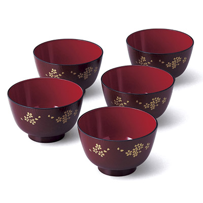京小花レンジ汁椀揃