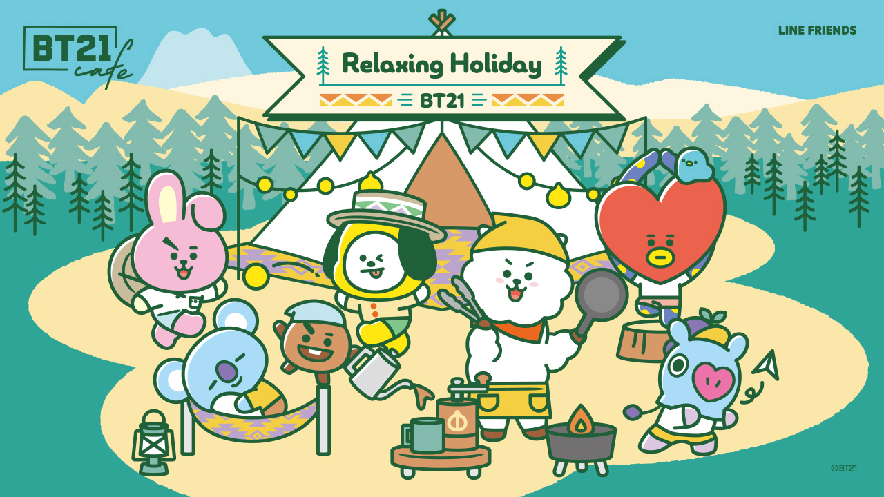 Bt21カフェ Relaxing Holiday Bt21カフェ Relaxing Holiday