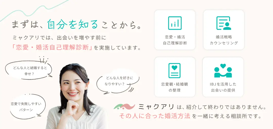ミャクアリ - 脈ありをつくる婚活サポートのイメージ画像3