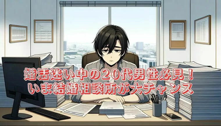 婚活迷い中の20代男性必見！ いま結婚相談所が大チャンス